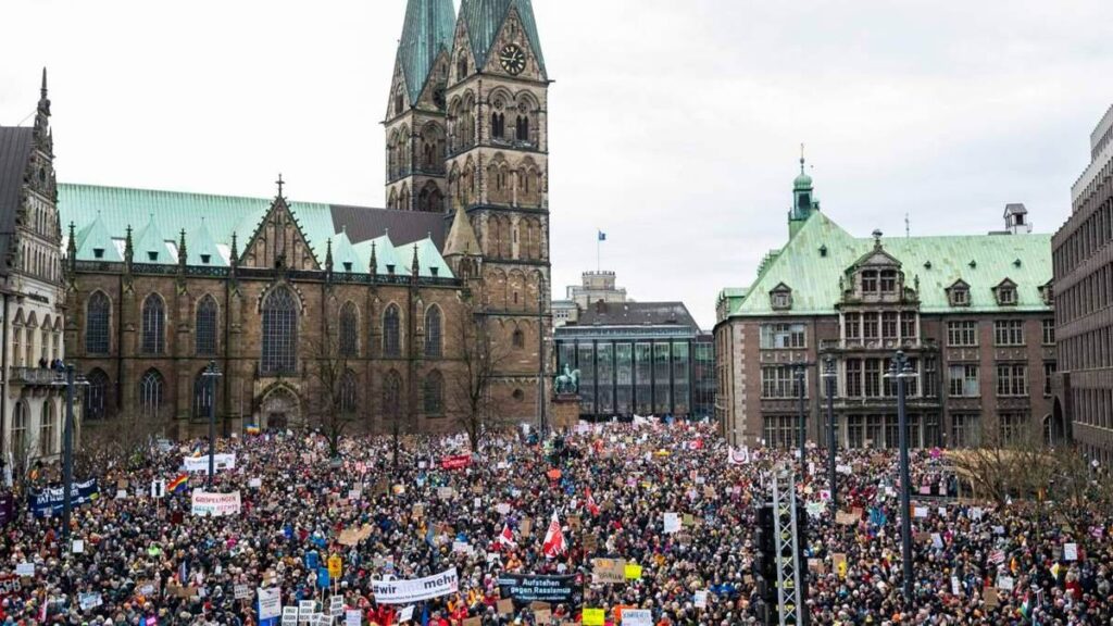 Masivas concentraciones en Alemania contra la derecha